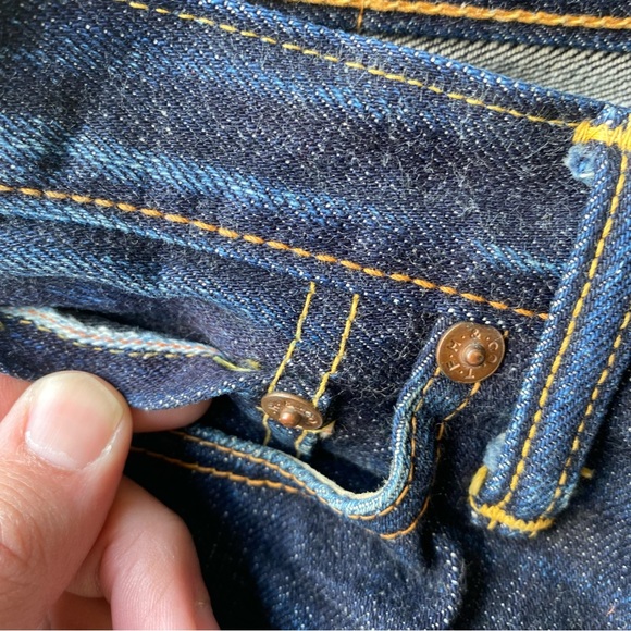 The Flathead Japanese raw selvedge heavyweight denim jeans. Raw hem 29x28 - Picture 7 of 16